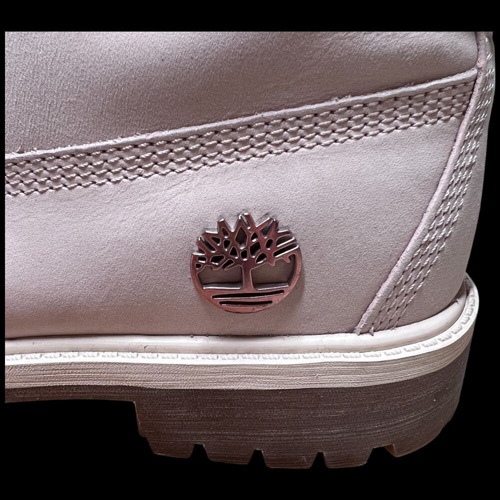 TIMBERLAND Premium Women's Size 6 Boot Cameo Rose Pink Nubuck 6" Waterproof - Picture 10 of 16